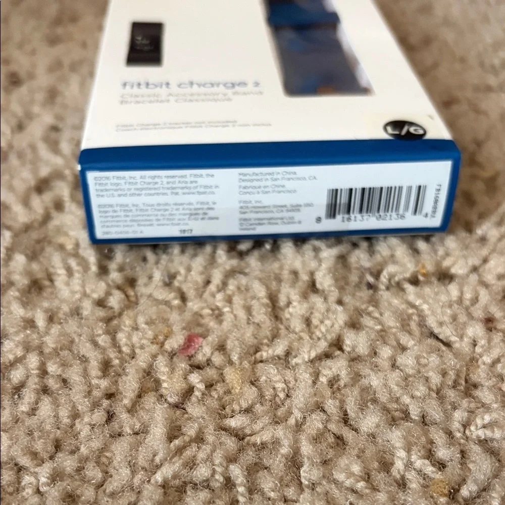 Fitbit Charge 2 Classic Band - Navy Size Large